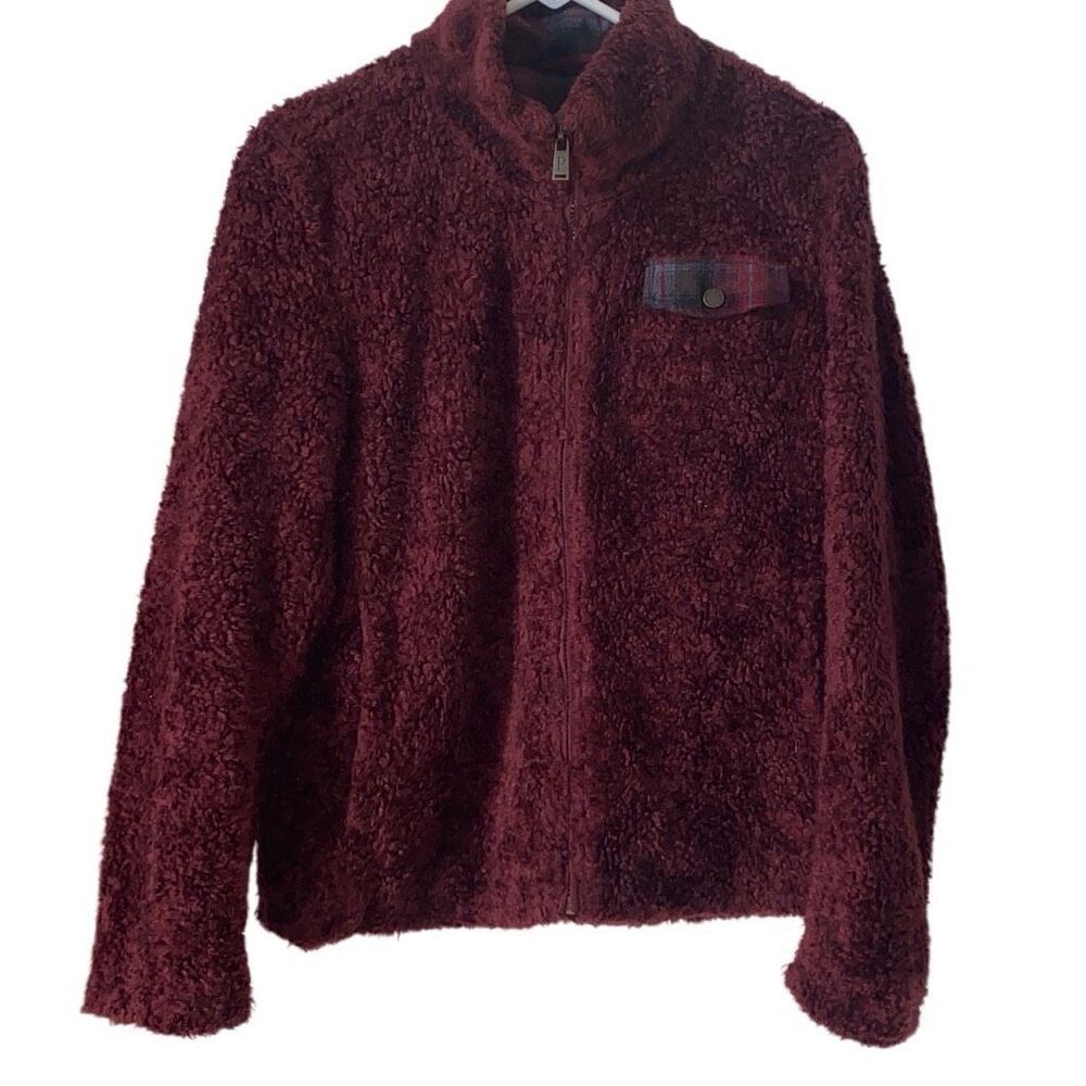 Pendleton Wool Blend Zip Up Teddy Sherpa Jacket S… - image 1